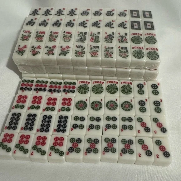 🐼 Travel Mini America Mahjong Set With Cute Panda Carrying Case - Picture 3 of 11